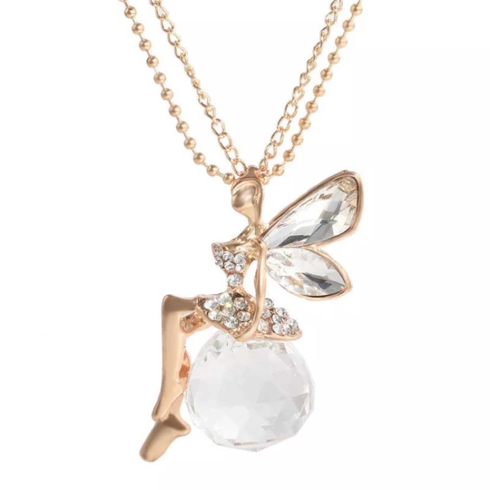 Crystal Fairy Pendant Necklace